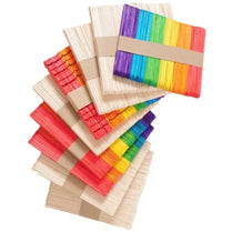 Ice Cream Sticks Wooden Popsicles Pack of 100 Plain For Art And Decorations