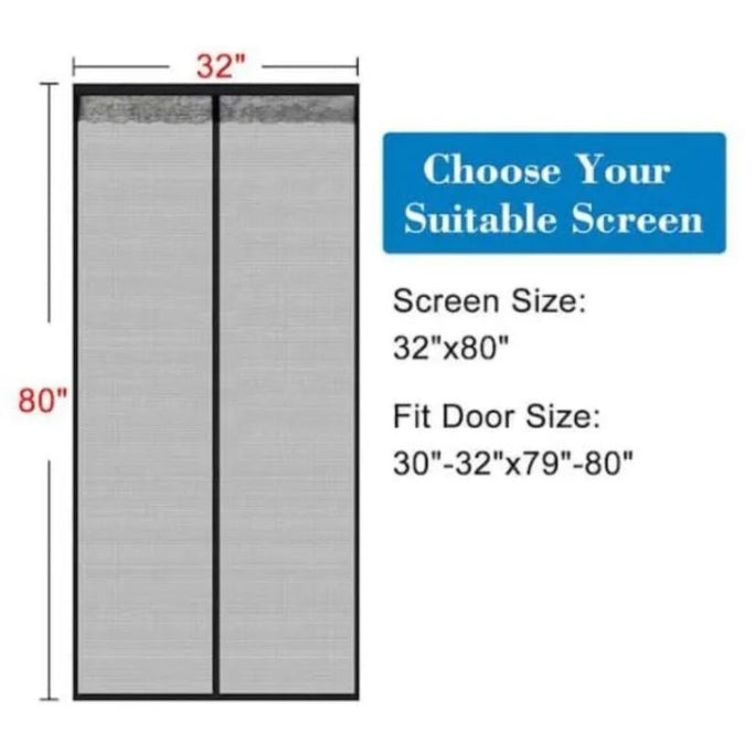 Magic Mesh Magnetic Screen Door* (Box packing)