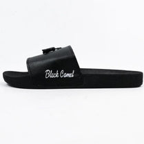 Black Camel Tassel Slide Slipper For Men