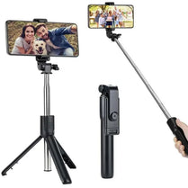 3 in 1 R1 Selfie Stick Tripod Stand Holder with Bluetooth 360 Degree Rotatable
