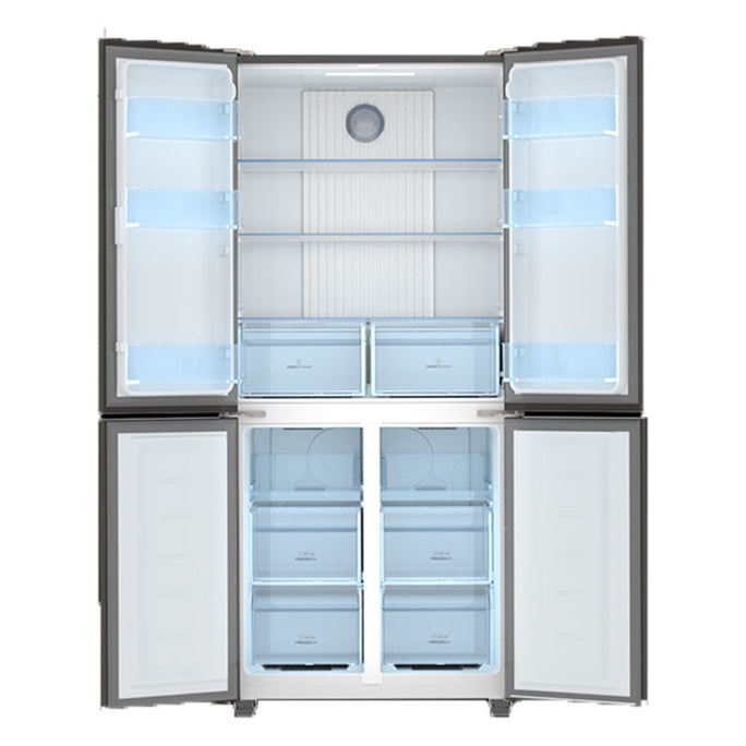 Haier HRF-578 TBG Glass T-Door No Frost Inverter Refrigerator 20 Cubic Feet With Official Warranty