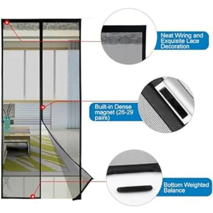 Magic Mesh Magnetic Screen Door* (Box packing)
