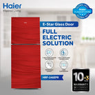 Haier HRF-246 EPB / EPC / EPG / EPR E-Star 9 Cubic Feet Double Door Refrigerator With Official Warranty