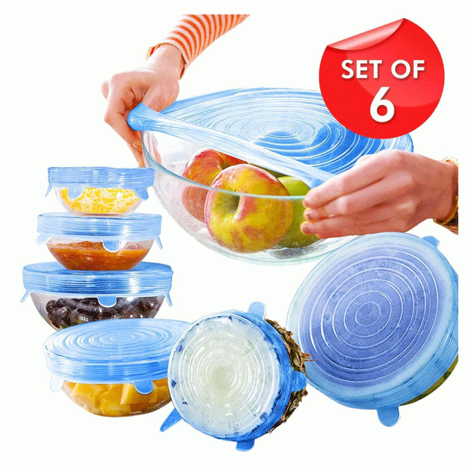 Universal Reusable Food Silicone Lid Cover