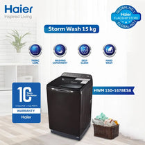 Haier HWM 150-1678ES8 15Kg Top Load Fully Automatic Washing Machine With Official Warranty