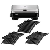 Braun SM 5038 SnackMaker 5 And Sandwich + Waffle + Grill Platers With Official Warranty