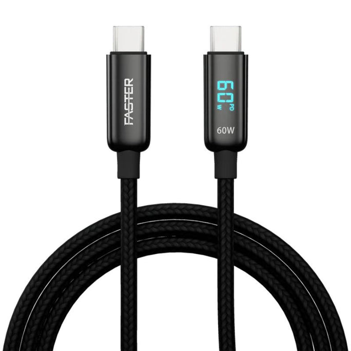Faster 60W USB-C To USB-C Digital Data Cable