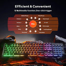 Redragon K521 Netherbane Full size RGB Wired Membrane Keyboard