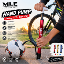Portable Hand Pump – Mini Air Pump for Bike, Car, Football & Cycle | Lightweight Aluminum Body