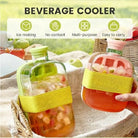 2-in-1 Zero Touch Ice Cube Bottle with Press Release Tray & Lid