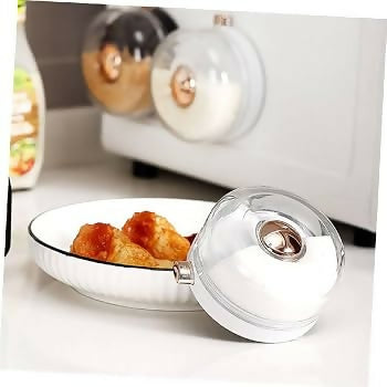 Magnetic Spice Container with Dispensing Button Wall Mount Salt & Seasoning Storage