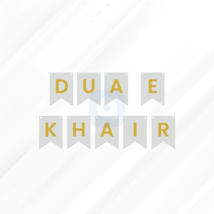 Dua e Khair Letter Bunting Banner Decoration Set