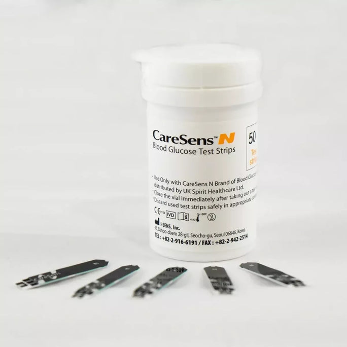 CareSens N Blood Glucose Test Strips – Pack of 50 (No-Coding)