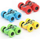 Push and Go Friction Powered 360 Rotating Double Sided Flip 4 Wheel Stunt Car Toy 1 Piece