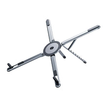SX-L01 4-in-1 Magnetic Foldable Laptop Stand & Mobile Phone Holder | Aluminum Alloy Adjustable Phone Tablet Laptop Holder | Portable Ergonomic Desk Stand & Setup for Travel & Remote Work