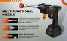 High Pressure Car Washer Spray Water Gun (Double Battery)