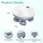 Electric Scalp Massager – 4 Head Hair & Scalp Massage Brush