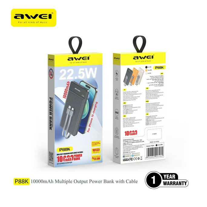 AWEI P88K Power Bank | 10000mAh