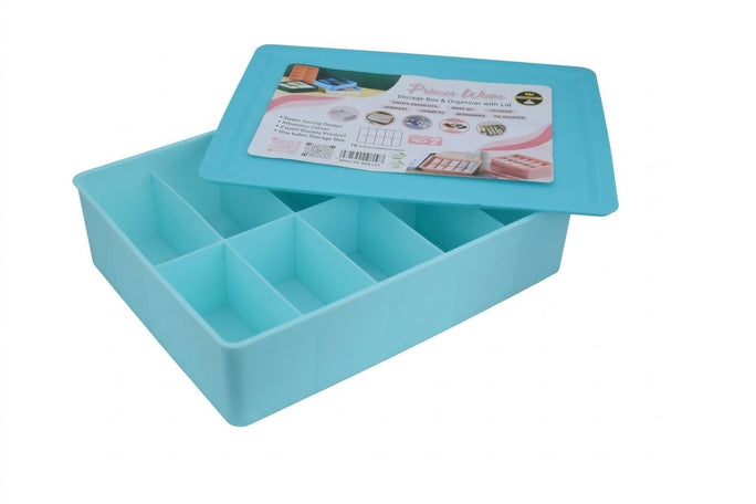 Prince Ware Organizer With Lid | 10 Compartment Storage Box