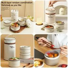 2 layer Insulated Lunch Box With Thermal Bag