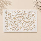 Casvena Paisley Reusable Stencil for Wall Painting & Scrapbooking