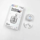 Air31 earbuds With SILICON POUCH wireless crystal Transparent and Bluetooth Air 31Type C