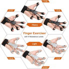 Silicone Gripster Grip Strengthener Finger Stretcher Hand Grip Trainer Gym Fitness Training And Exercise