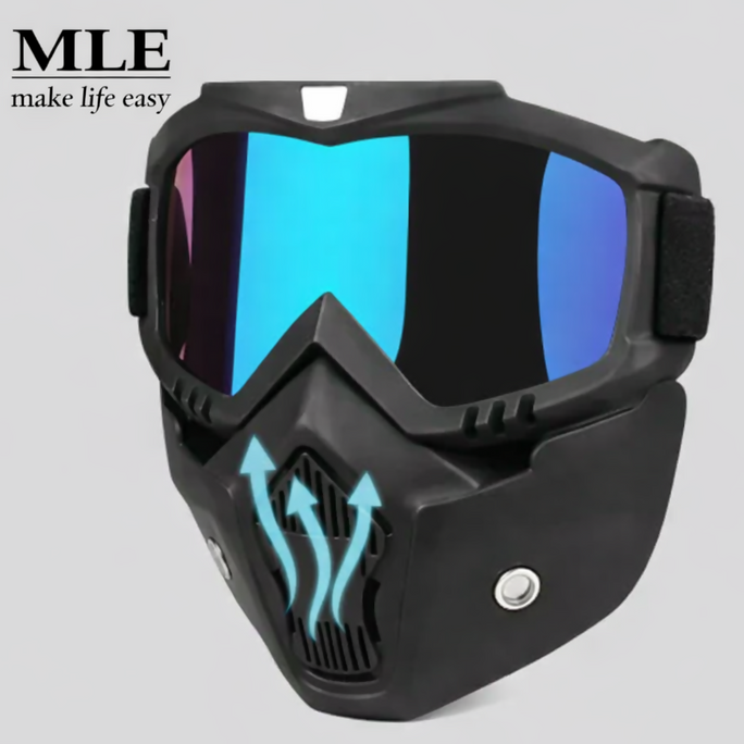 Bike Mask Motorcycle Dustproof Motocross Glasses Adjustable Motorcycle Goggles Breathable Full Face Protective Dirt Bike Motorbike Dirt Bike Off-road