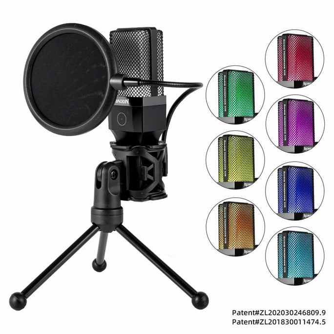 Redragon GM212 ADNE RGB USB Streaming Microphone