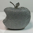 Apple Shape Evening Clutch Bag for Women - Elegant Fancy Party & Wedding Purse