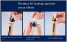 Wooden Car Ashtray, Mini Portable Handheld Ash Holder with Anti-Soot Flying Cover for Driving & Office Use
