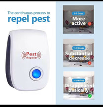Ultrasonic pest repeller electronic plug in Rodent Mouse roach bug insect repellent indoor home kitchen etc