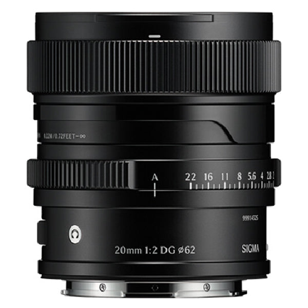 Sigma 20mm f/2 DG Contemporary Lens for Sony E, Black