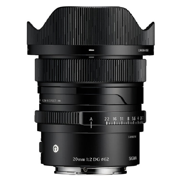 Sigma 20mm f/2 DG Contemporary Lens for Sony E, Black