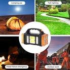 2in1 Rechargeable Solar Charging LED Double Sided Handy Heavy Bulb Light