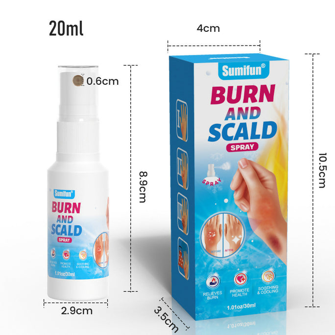 Sumifun Burn & Scald Cooling Spray 30ml | Herbal Skin Cooling Spray | First Aid Skin Care Spray | Daily Skin Care Formula