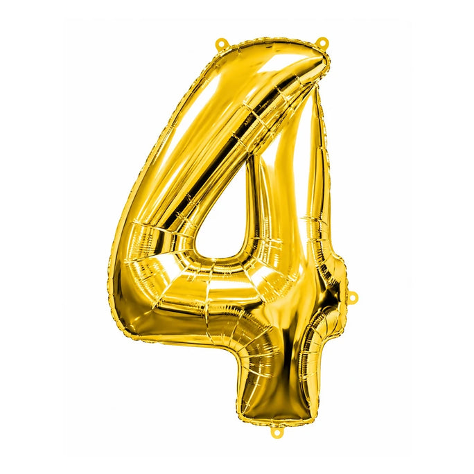 Number 4 Foil Balloon 40" Inches