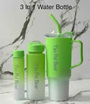 Tumbler 3pcs bottle set with straw