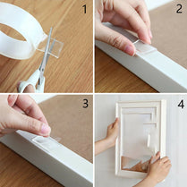 Nano Double Sided Tape Transparent Heavy Duty Reusable Washable Strong Adhesive Waterproof Mounting Tape 2cm Wide –3M Leng