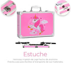 StationeryWorld 145-Piece Art Set with Colours, Paints, Crayons in Pink Briefcase Organiser