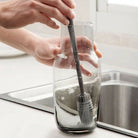 Long Handle Silicone Milk Bottle Brush Glass Bottle Cleaning Brush Multifunction Cup Mouth Scrubber Household Cleaning Tool