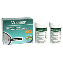 Medisign Auto Blood Glucose Monitor MM800 Kit with 10 Strips & Lifetime Warranty