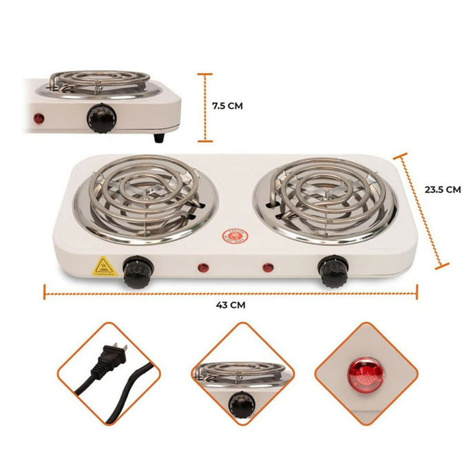 Double Hot Plate And Cooker Electric Stove Hot Plate Premium Brand Raf