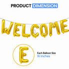 Welcome Foil Letter Balloon Banner