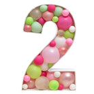 Number 2 Mosaic Balloon Decoration Frame