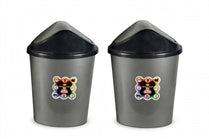 Prince Ware Dustbin Royal Small with Swing Lid - 09 Liters (Pack of 2)