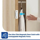 Magnetic Door Catch Ultra Thin Cabinet Magnets Stainless Steel Cabinet Door Magnetic Catch Adhesive Cabinet Door Magnets For Kitchen Closet Drawer Magnetic Cabinet Latch