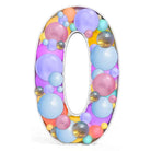 Number 0 Mosaic Balloon Decoration Frame