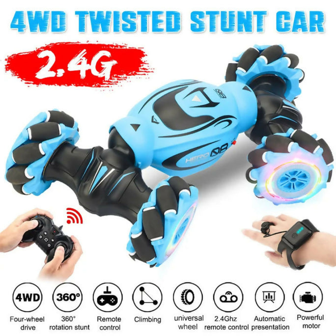 Hand Gesture Remote Control CAR - Hand Sensor RC Stunt Car Double Sided Rotating Off-road