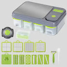 Multifunctional Vegetable Chopper with Container And Cutting Board, Suitable for Chopping